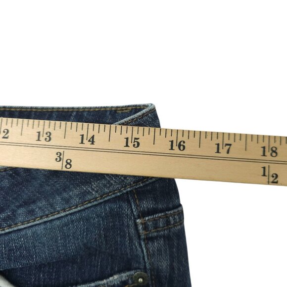 DKNY Jeans Boot Cut Womens Size 10 Mid Rise Medium Wash Denim Flap Pockets - Picture 13 of 15